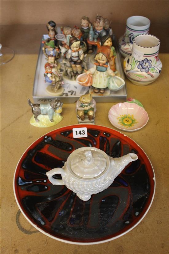 Poole, mixed ceramics including collection of Hummel figures